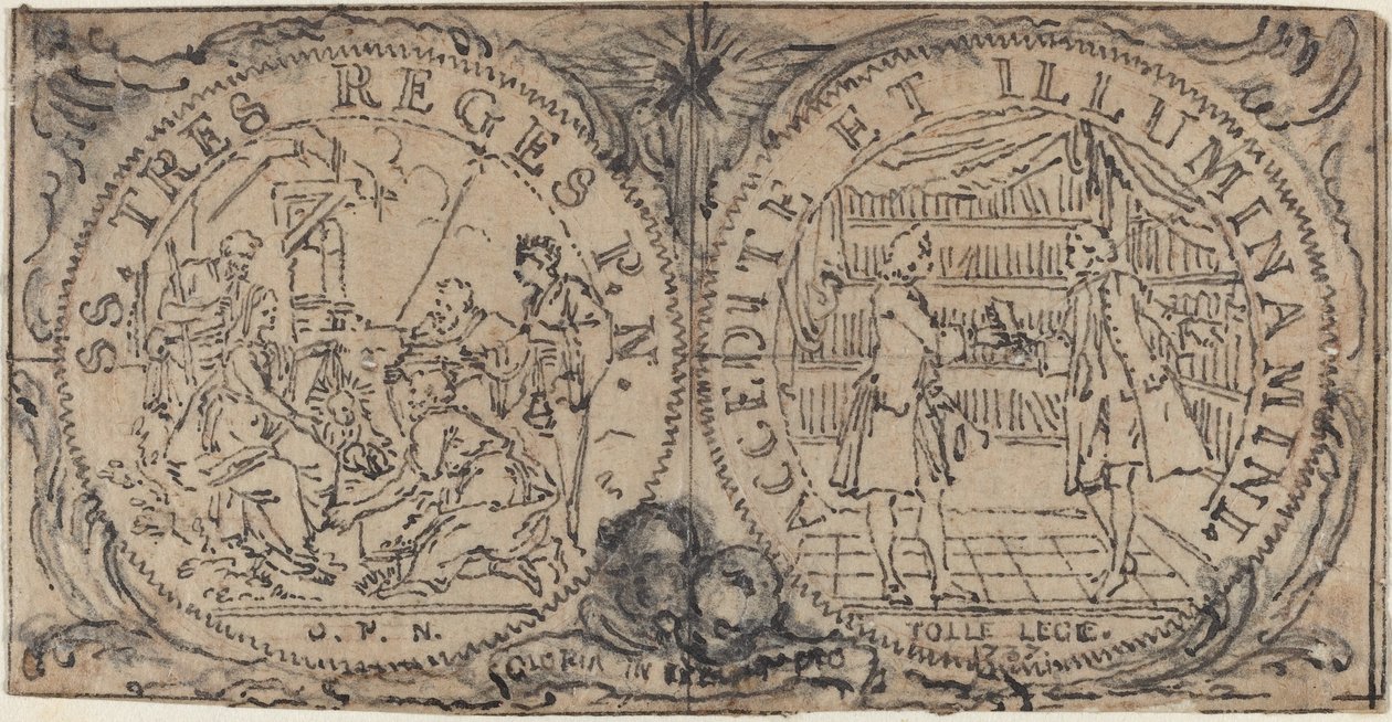 Médaillons ornementaux avec l