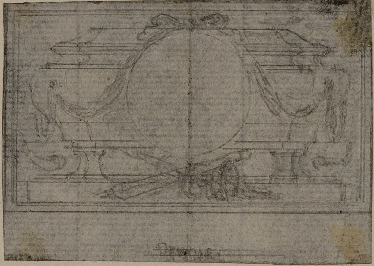 Study for En Tête Vignette in Tacitus "Tibère, ou Les Six Premiers Livres des Annales", Book IV - Hubert Francois Gravelot