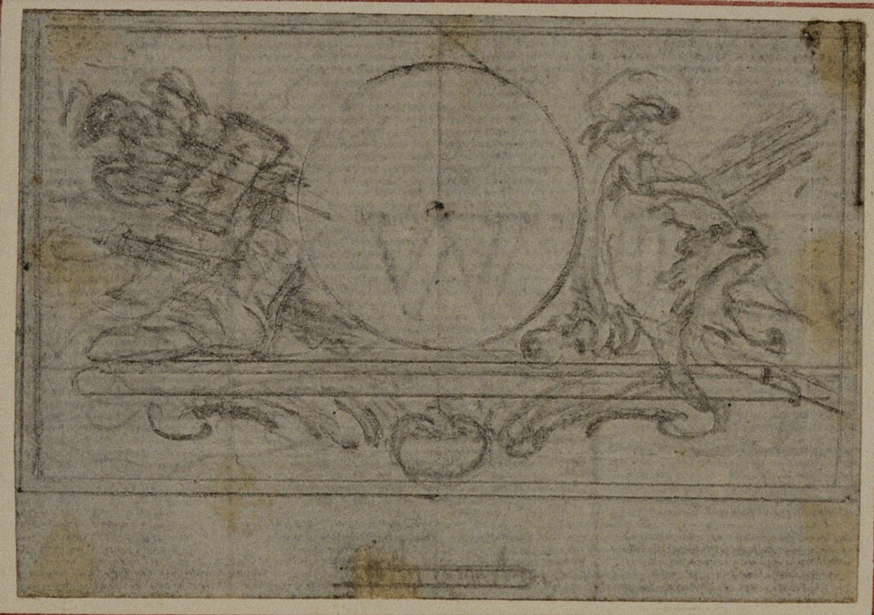 Study for En Tête Vignette in Tacitus "Tibère, ou Les Six Premiers Livres des Annales", Book VI - Hubert Francois Gravelot