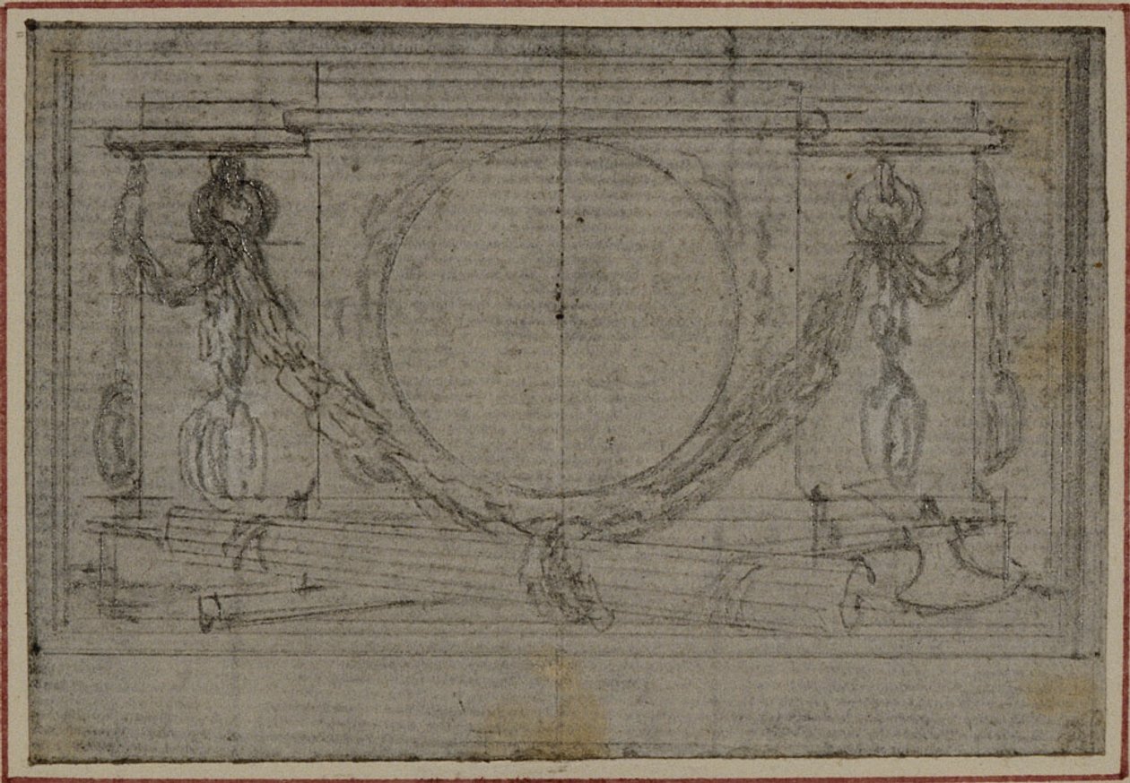Study for En Tête Vignette in Tacitus "Tibère, ou Les Six Premiers Livres des Annales", Book II - Hubert Francois Gravelot