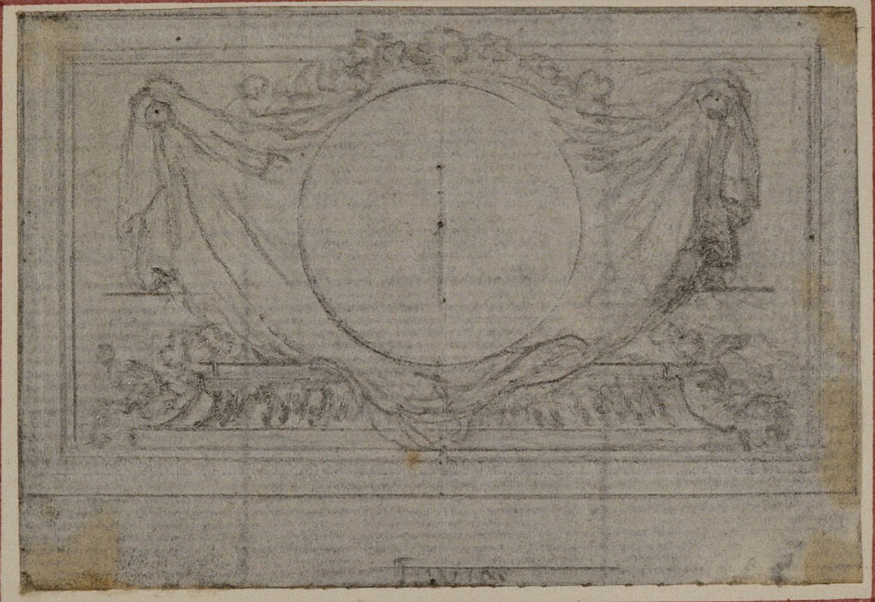 Study for En Tête Vignette in Tacitus "Tibère, ou Les Six Premiers Livres des Annales", Book V - Hubert Francois Gravelot