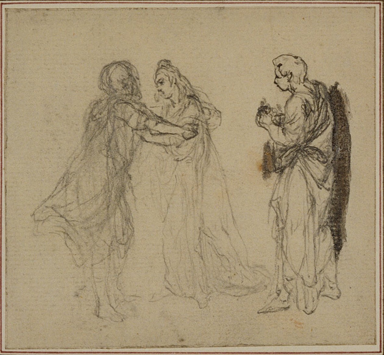 Étude pour "La Pharsale" de Lucain, Canto II - Hubert Francois Gravelot