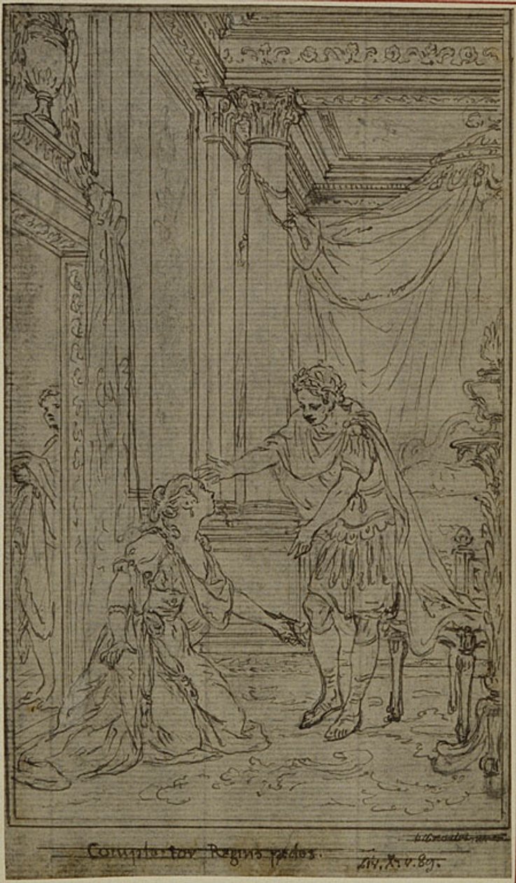 Étude pour "La Pharsale" de Lucain, Canto X - Hubert Francois Gravelot
