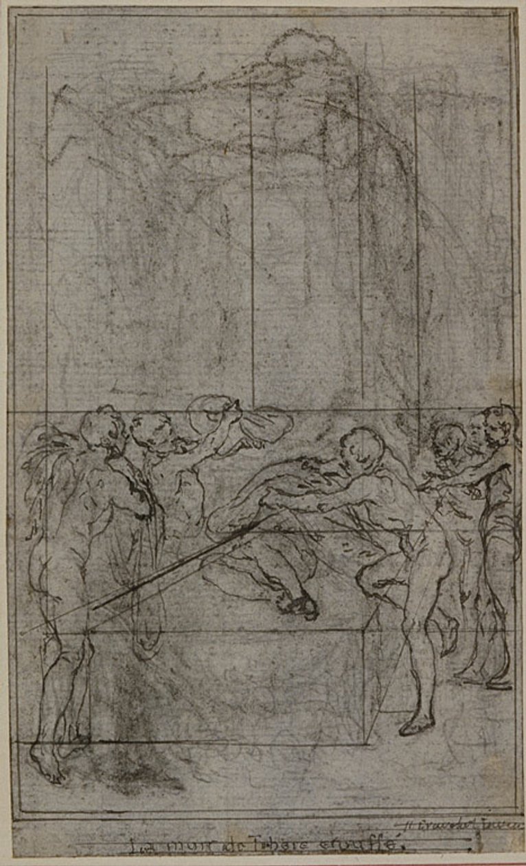 Study for an illustration in Tacitus "Tibère, ou Les Six Premiers Livres des Annales", Book VI, Vol. 3, 1st Study - Hubert Francois Gravelot