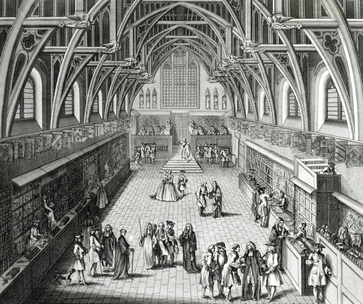 Westminster Hall, le premier jour du trimestre, un poème satirique, 1797 gravé par C. Mosley - Hubert Francois Gravelot