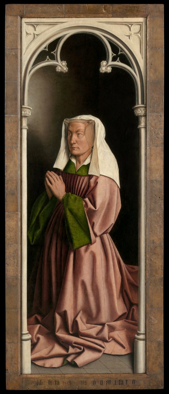 Portrait de Lysbette Borluut, panneau de l