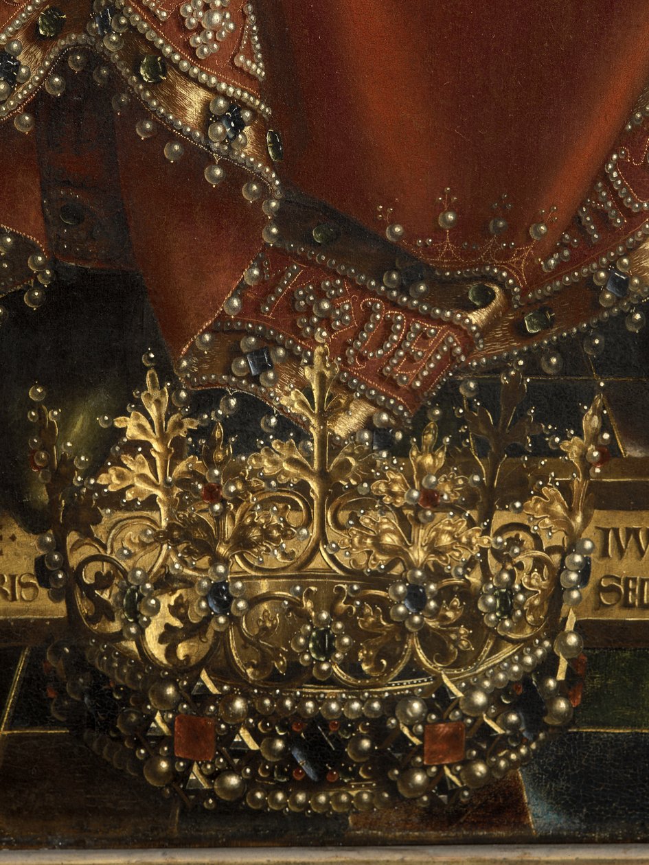 (détail) de Dieu le Père, du Retable de Gand - Hubert & Jan van (1390-1441) Eyck