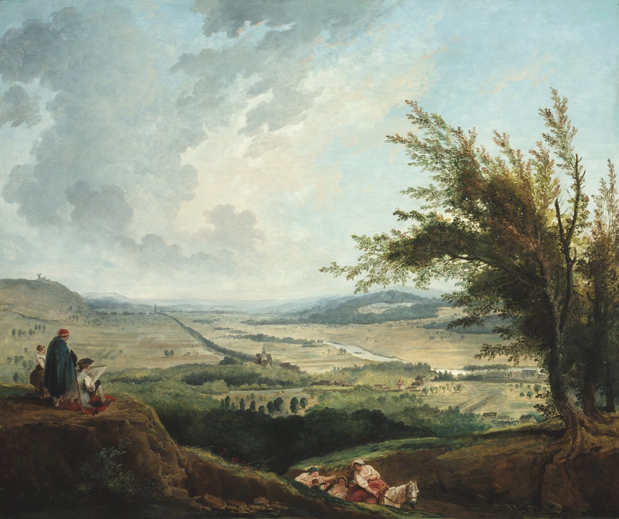 Un vaste paysage près de Paris - Hubert Robert