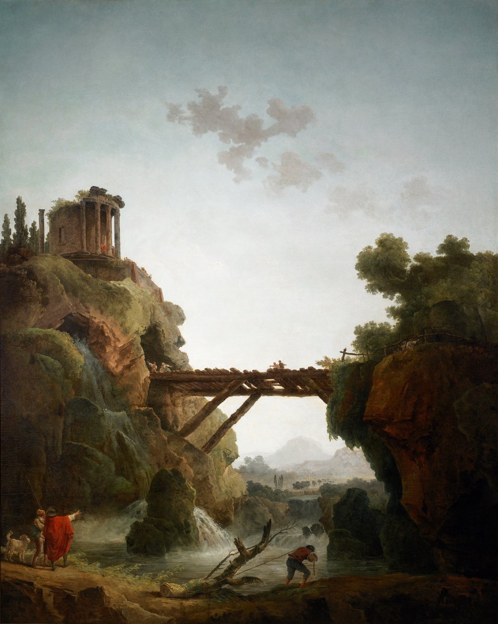 Vue fantastique sur Tivoli - Hubert Robert