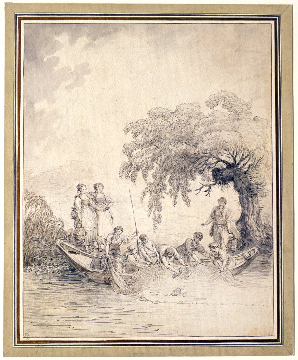 Pêcheurs tirant leur filet - Hubert Robert