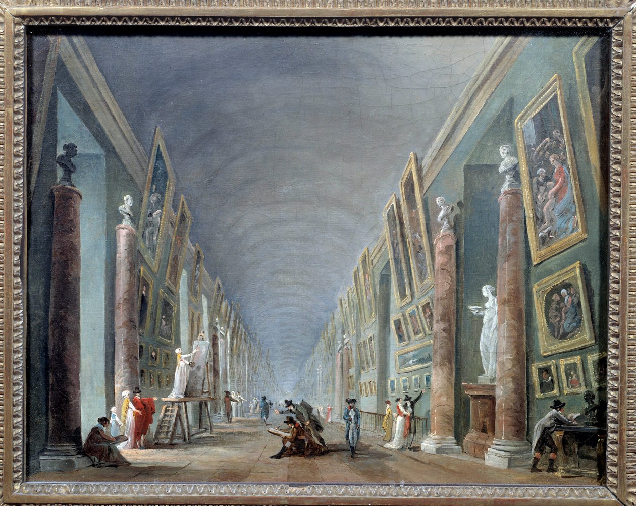 La grande galerie du Louvre entre 1801 et 1805 - Hubert Robert