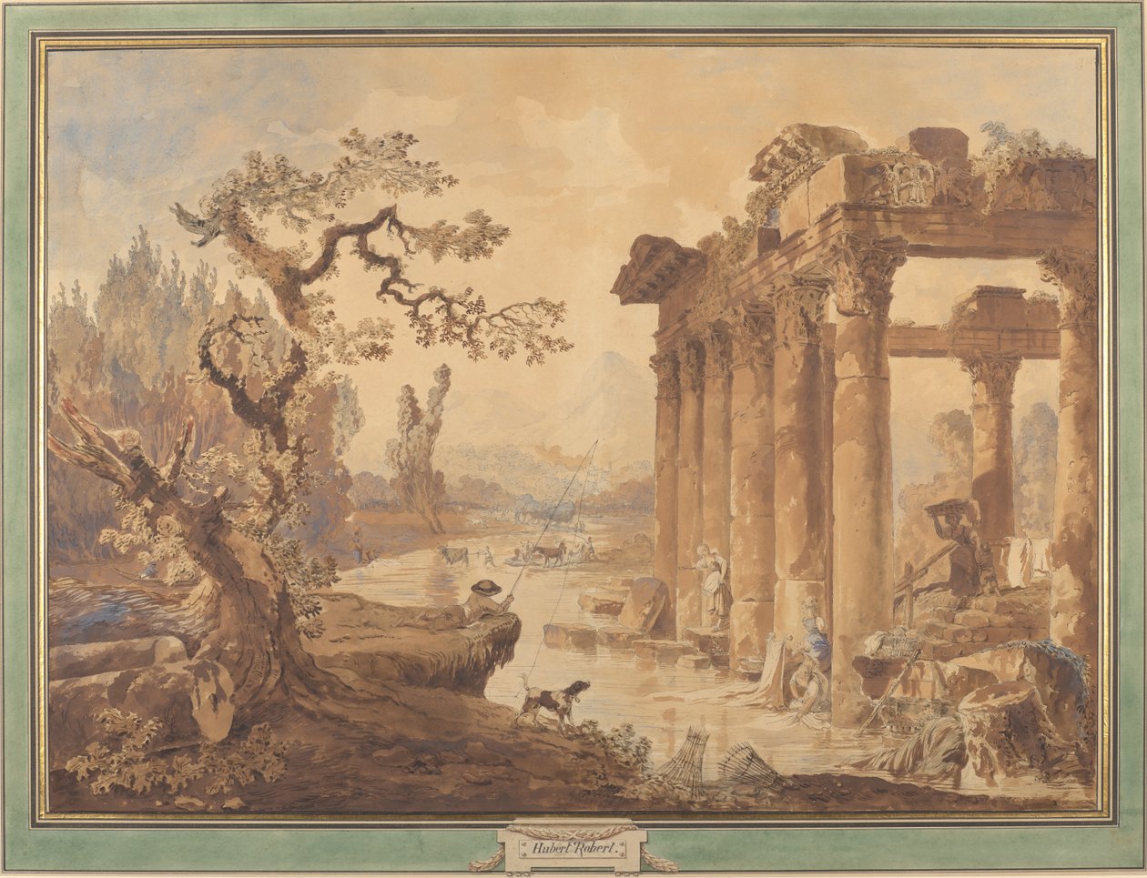 Paysage avec des ruines - Hubert Robert