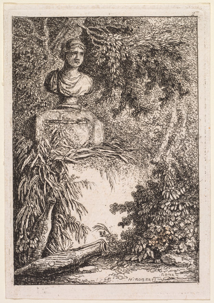 Les Soirées de Rome : Le Buste, 1764 - Hubert Robert