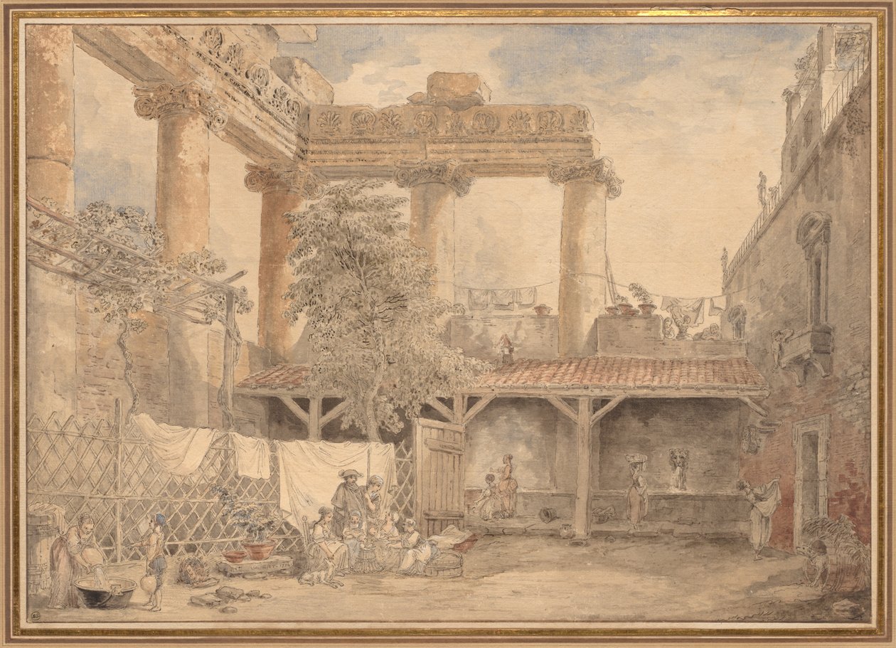 Ruines romaines, Villa Pamfili, 1774 - Hubert Robert