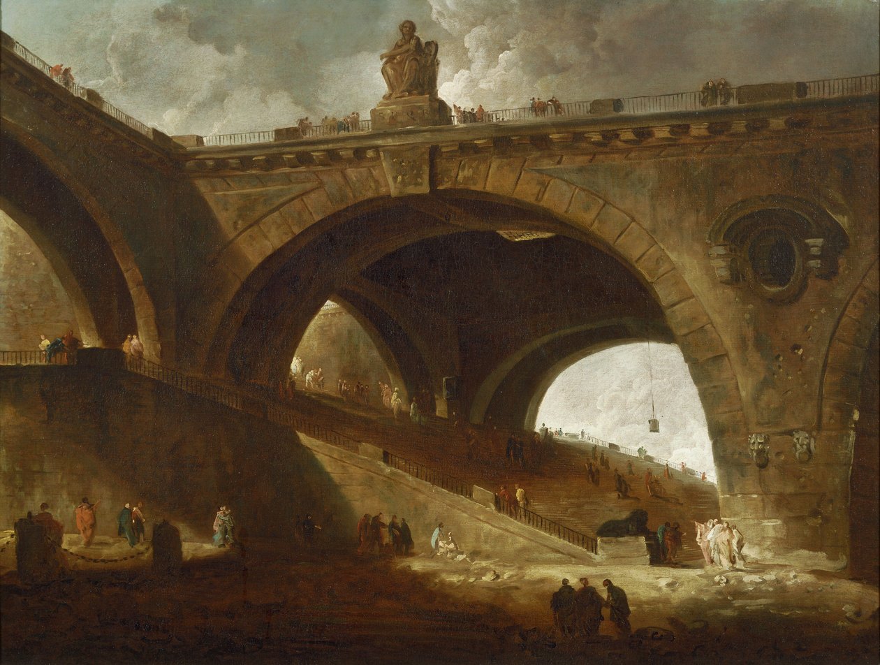 Le Vieux Pont - Hubert Robert
