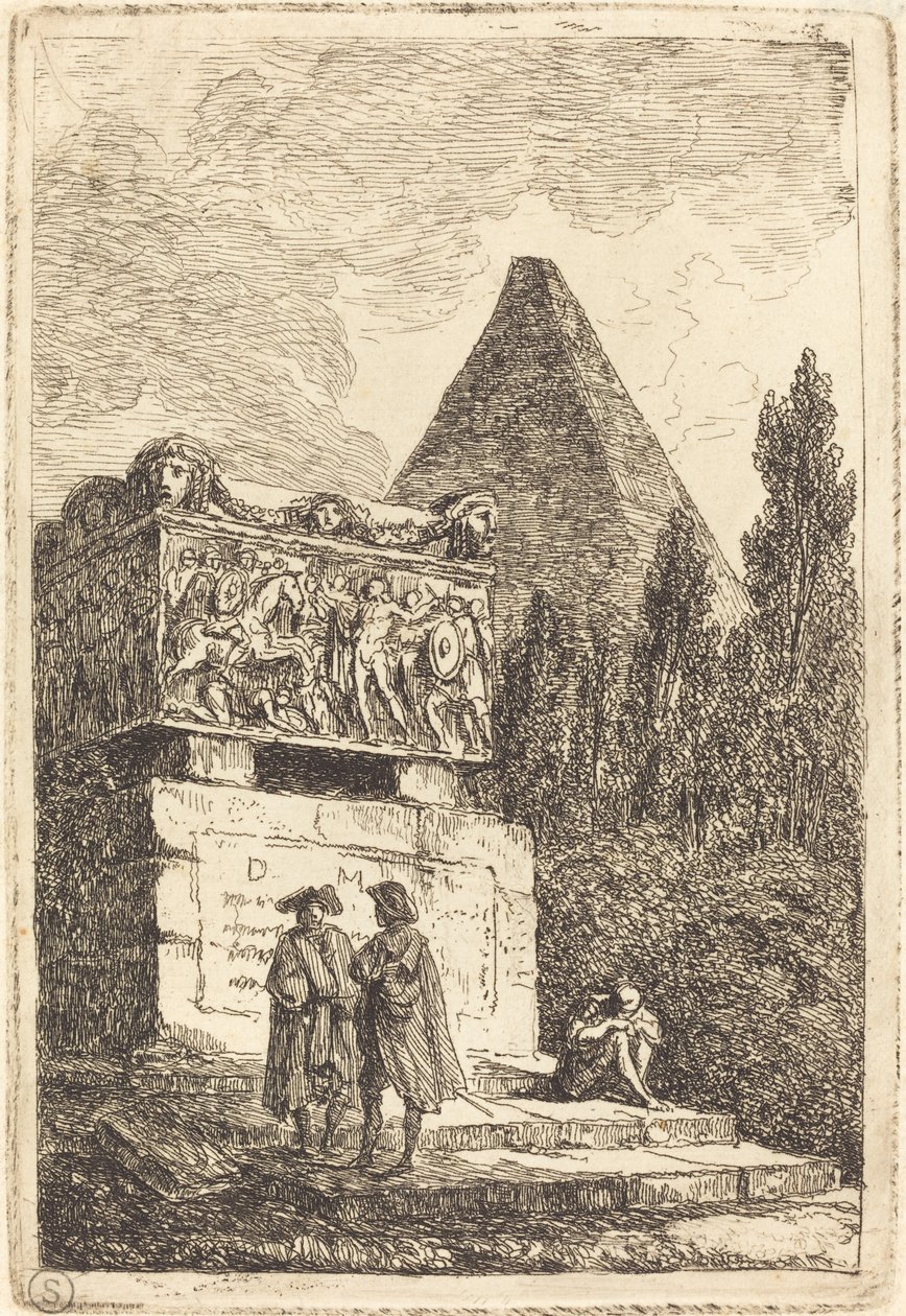 Le Sarcophage - Hubert Robert