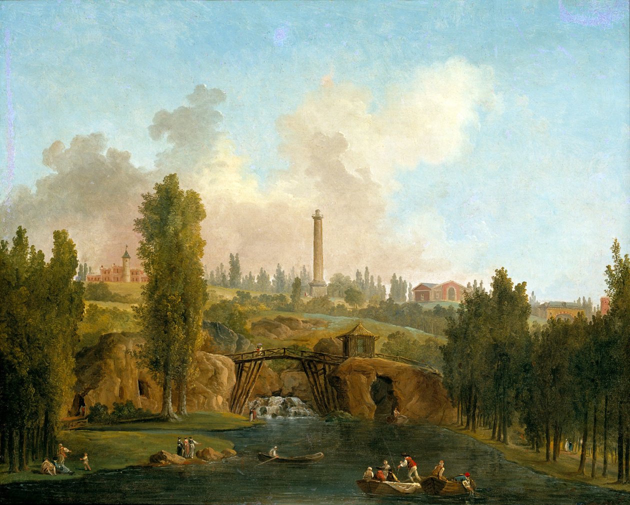 Vue du parc de Méréville - Hubert Robert