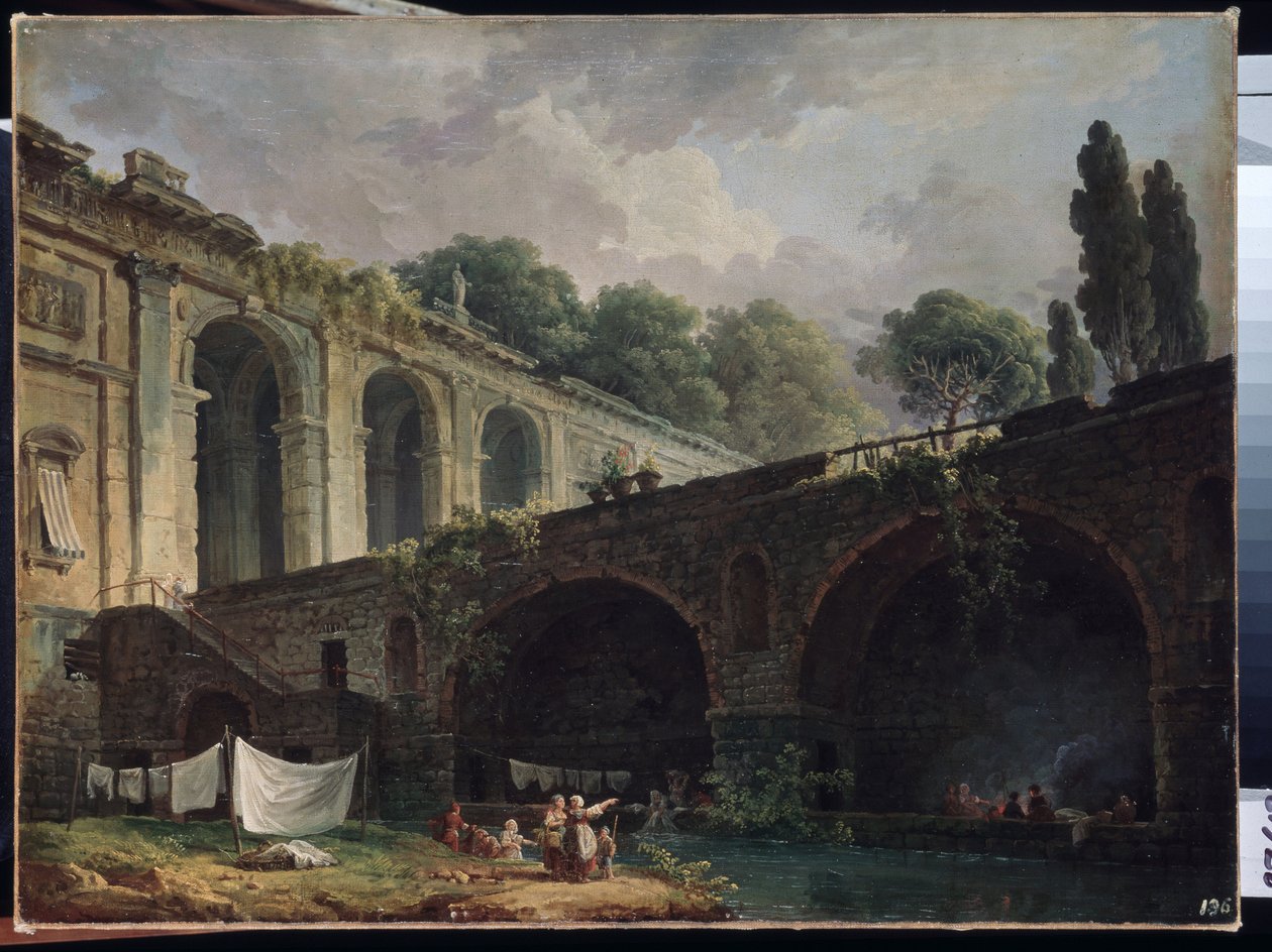 Vue de villa Madama à Rome - Hubert Robert