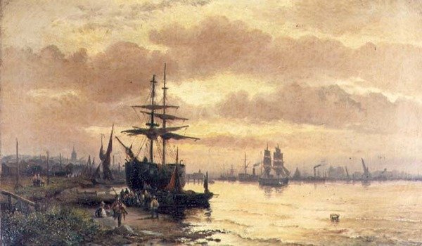 Pêcheurs sur le rivage d