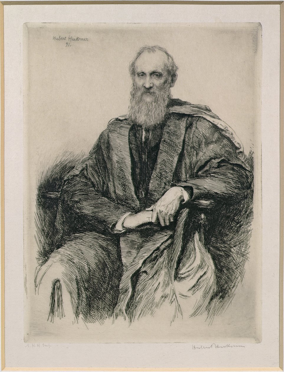 William Thomson, 1er Baron Kelvin (1824-1907) mathématicien et physicien britannique, 1891 - Hubert von Herkomer