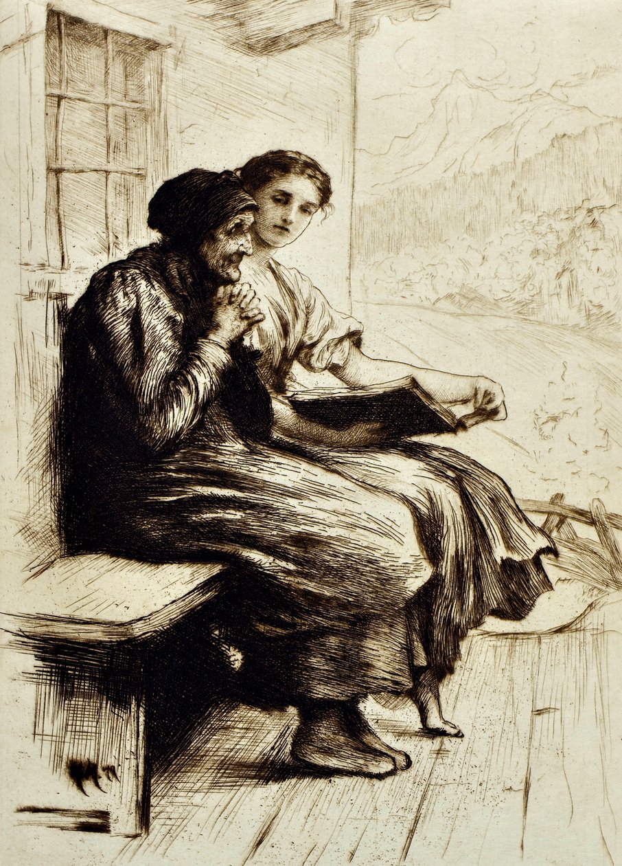 Mots de réconfort, c.1879 - Hubert von Herkomer