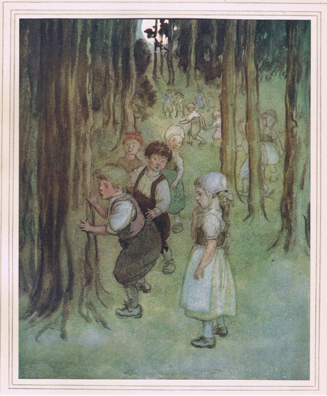 Les enfants se glissaient près pour la voir - Hugh Thomson