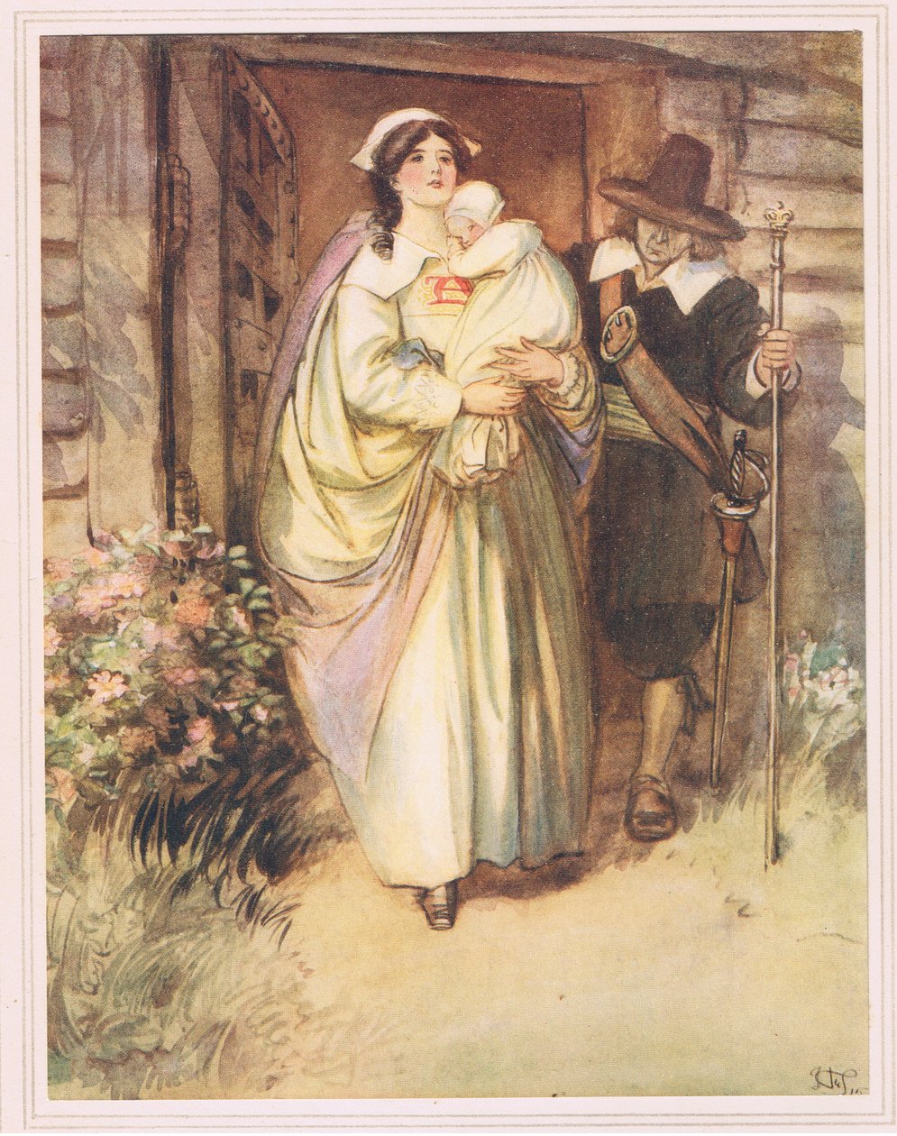 La jeune fille se tenait pleinement révélée - Hugh Thomson