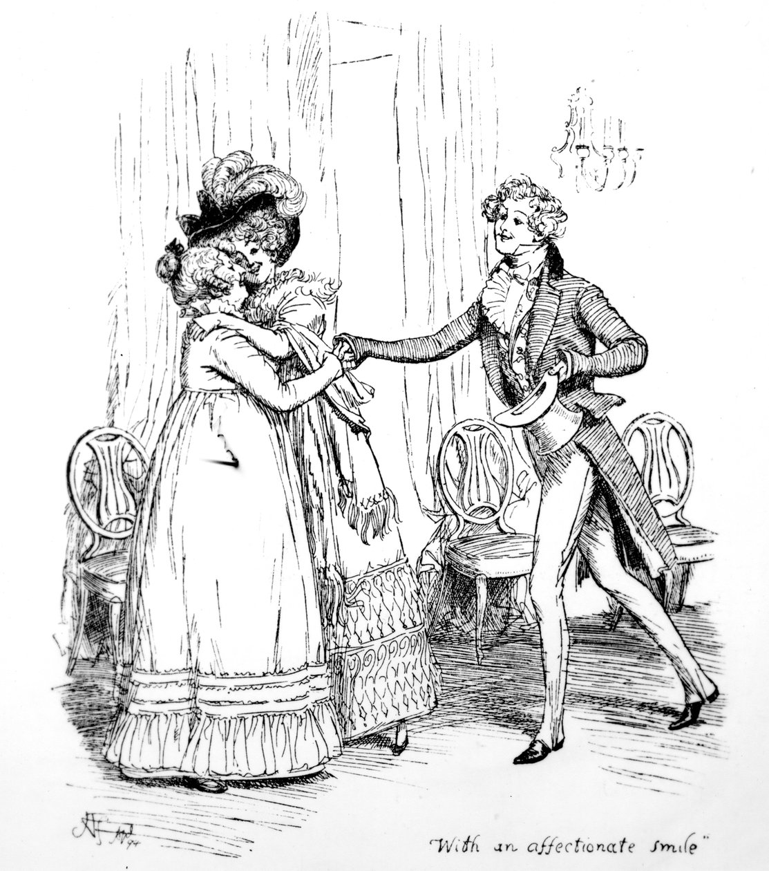 Avec un sourire affectueux, illustration de 