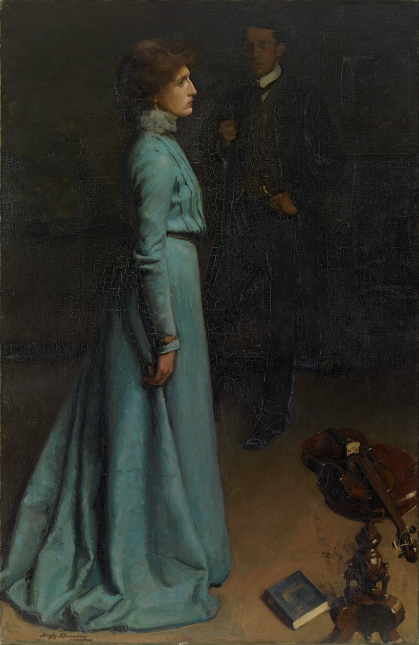La dame en bleu (M. et Mme J S MacDonald) - Hugh Ramsay