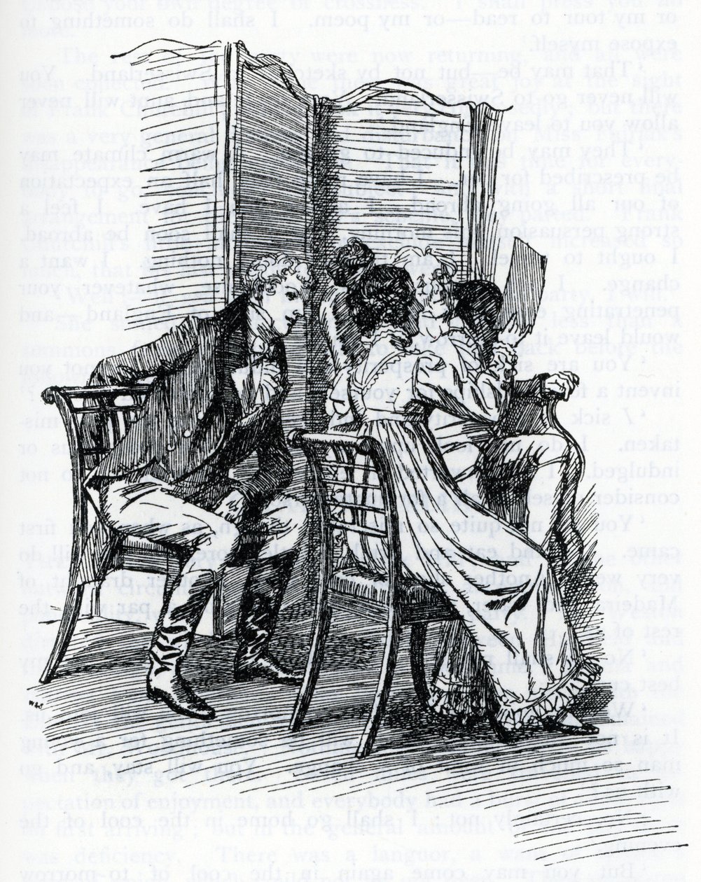 Illustration pour "Emma" de Jane Austen. Par Hugh Thomson (illustration) - Hugh Thomson