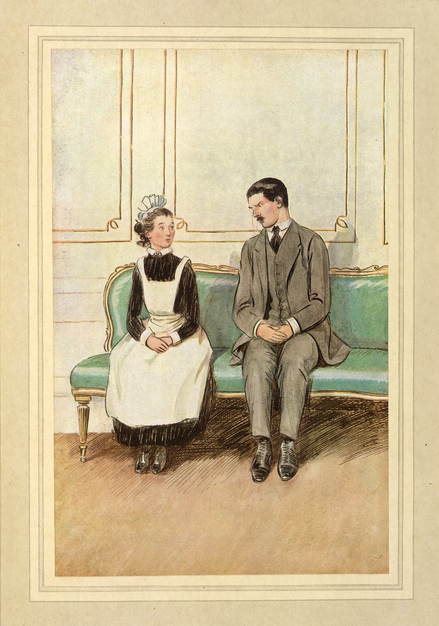 Lord Loam et une servante, assis, de 