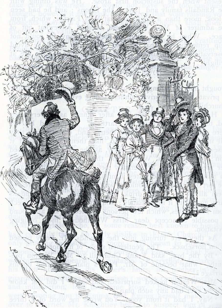 "M. Perry passant à cheval" (illustration) - Hugh Thomson