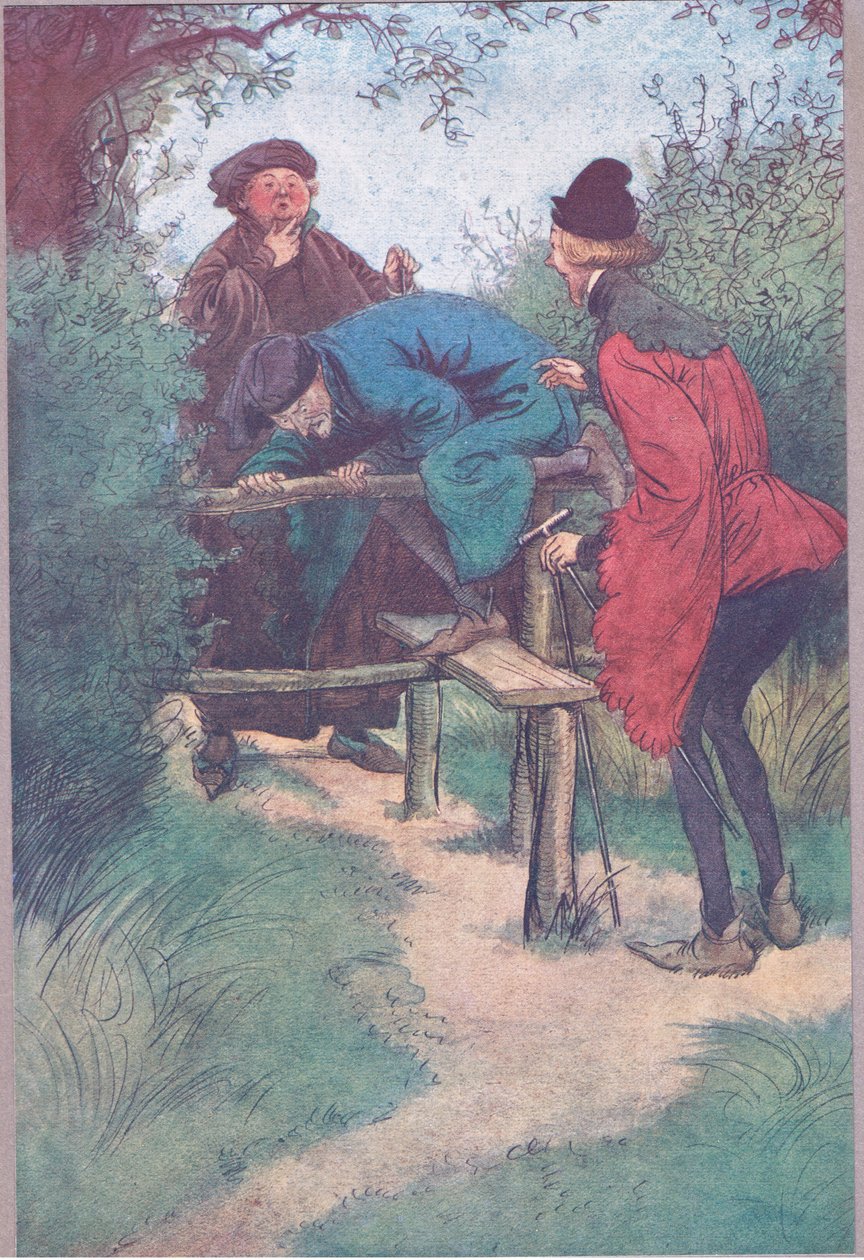 Voilà mon maître, Monsieur Shallow et un autre gentleman de Frogmore (illustration de Les Joyeuses Commères de Windsor) - Hugh Thomson
