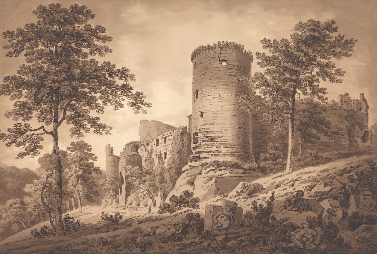 Ruines du château - Hugh William Williams