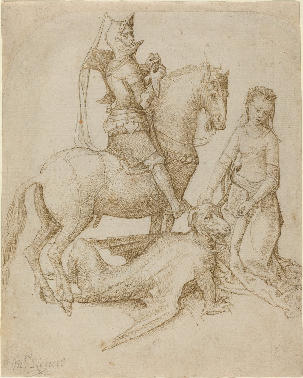 Saint Georges et le Dragon - Hugo van der Goes