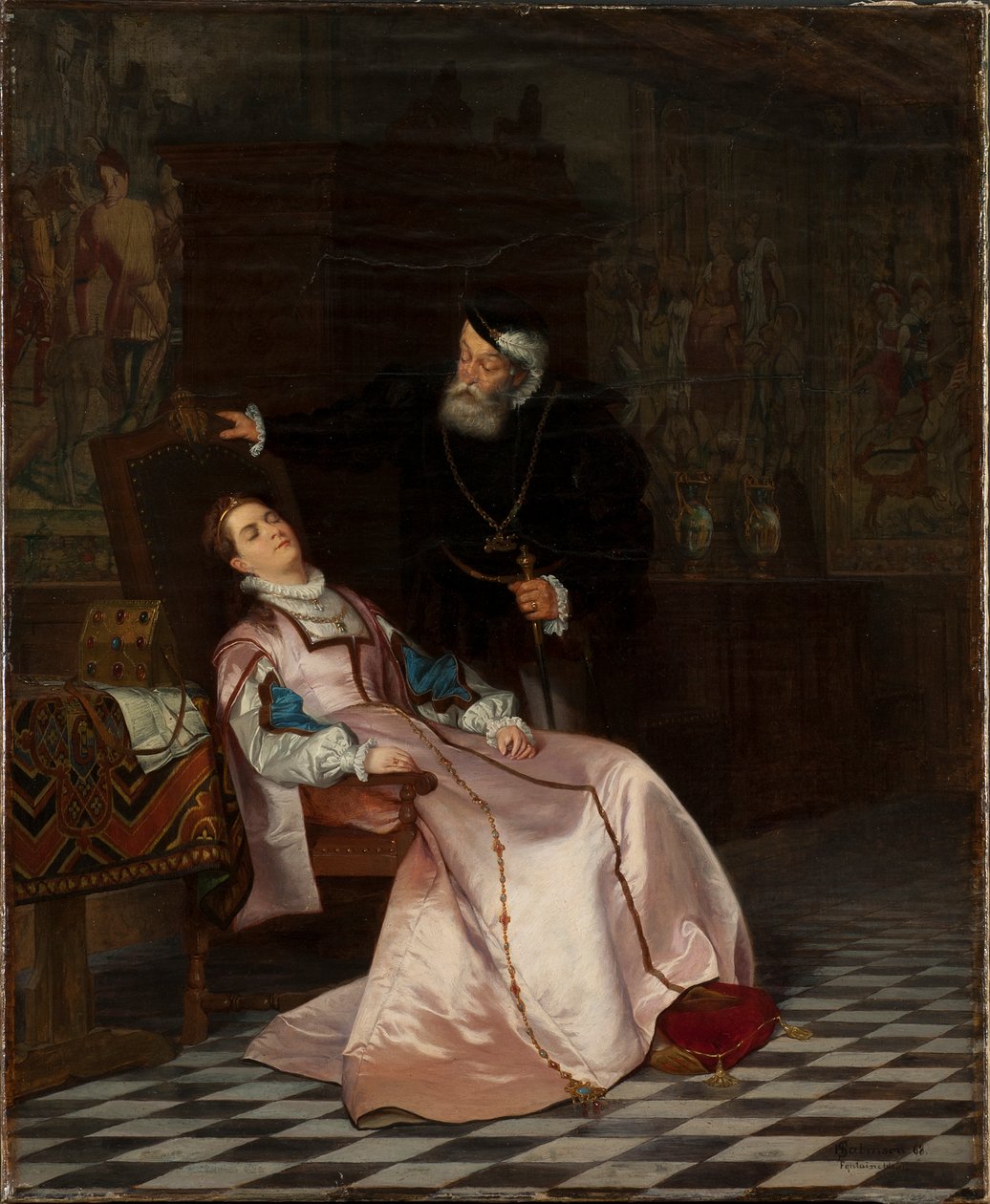 Gustav Vasa trouve sa consort Catherine Stenbock endormie et l