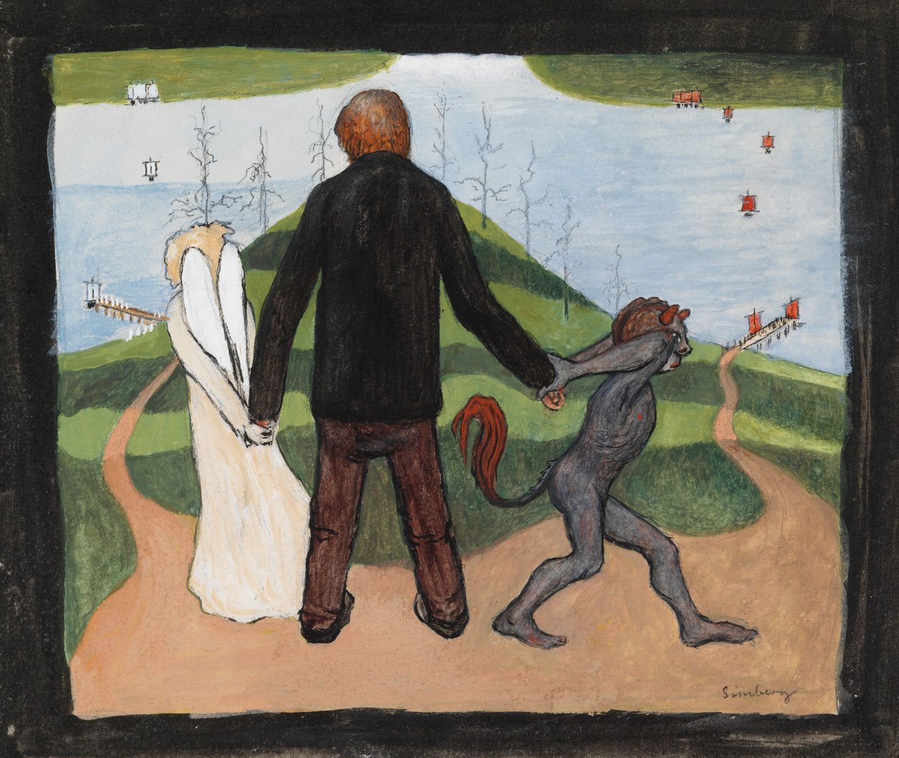 Au carrefour - Hugo Simberg