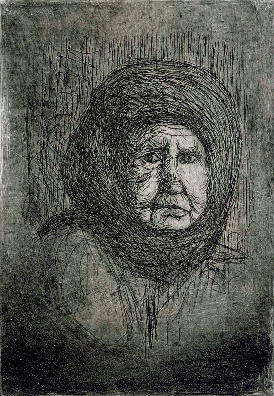 Grand-mère au balai I - Hugo Simberg