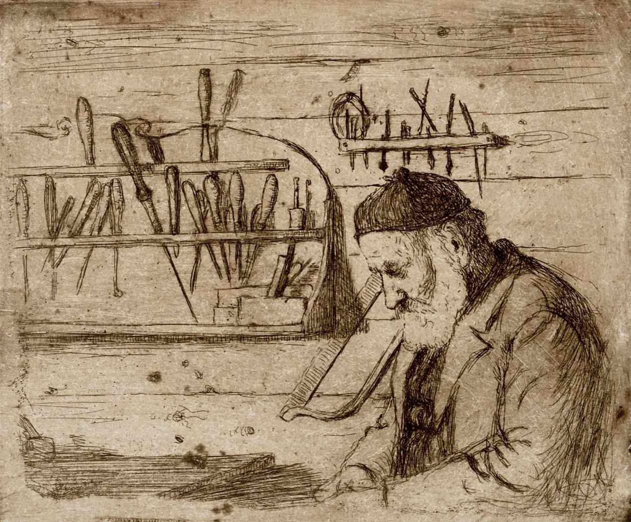 Père dans son atelier - Hugo Simberg