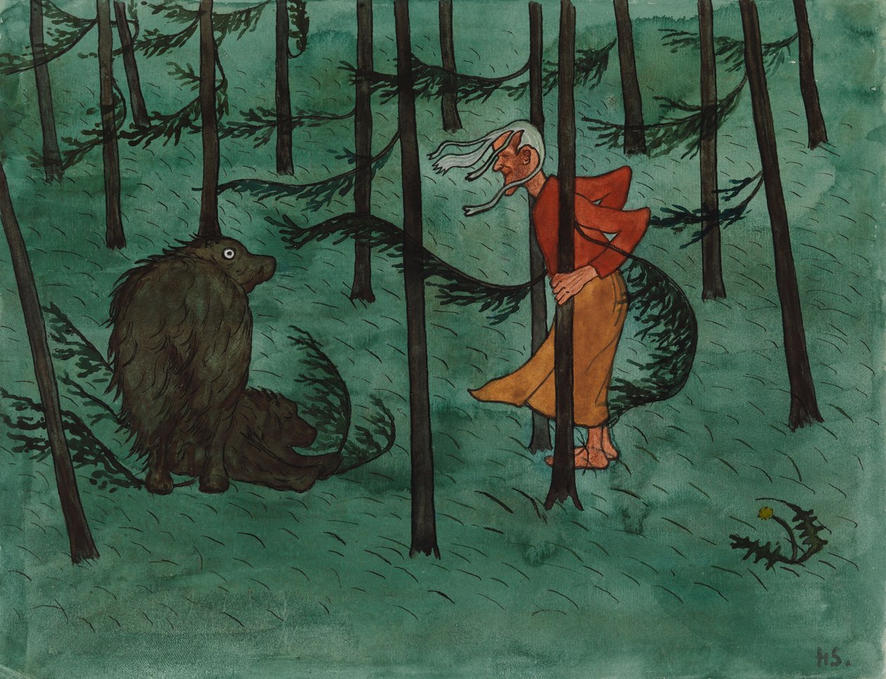 Peur dans les bois - Hugo Simberg