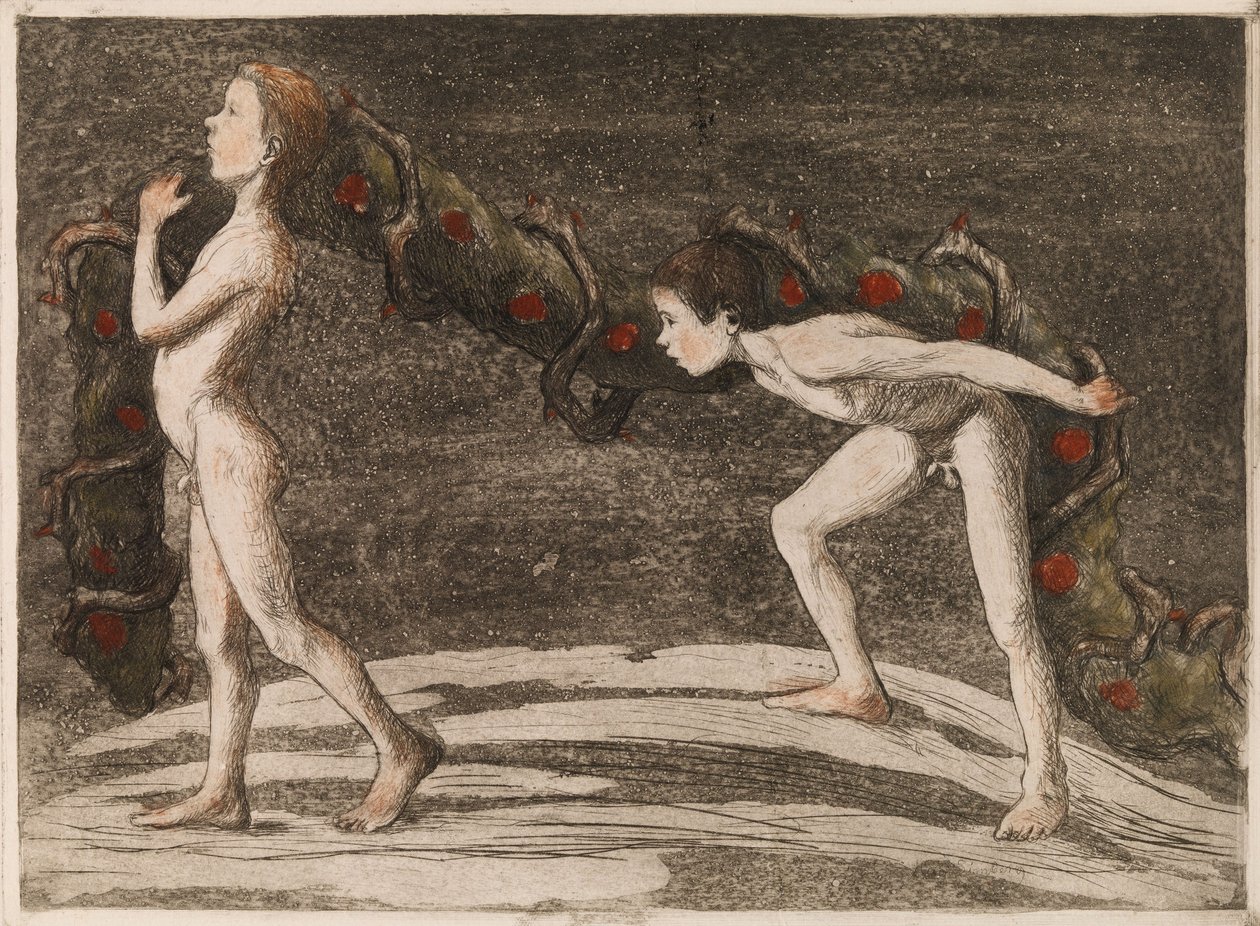 Porteurs de guirlandes II - Hugo Simberg