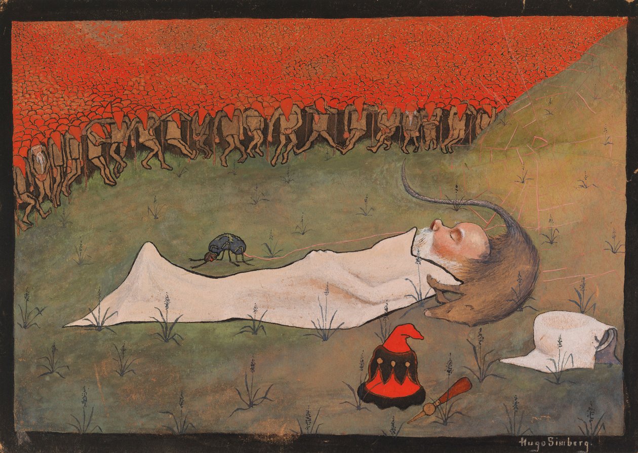 Le roi Hobgoblin endormi - Hugo Simberg