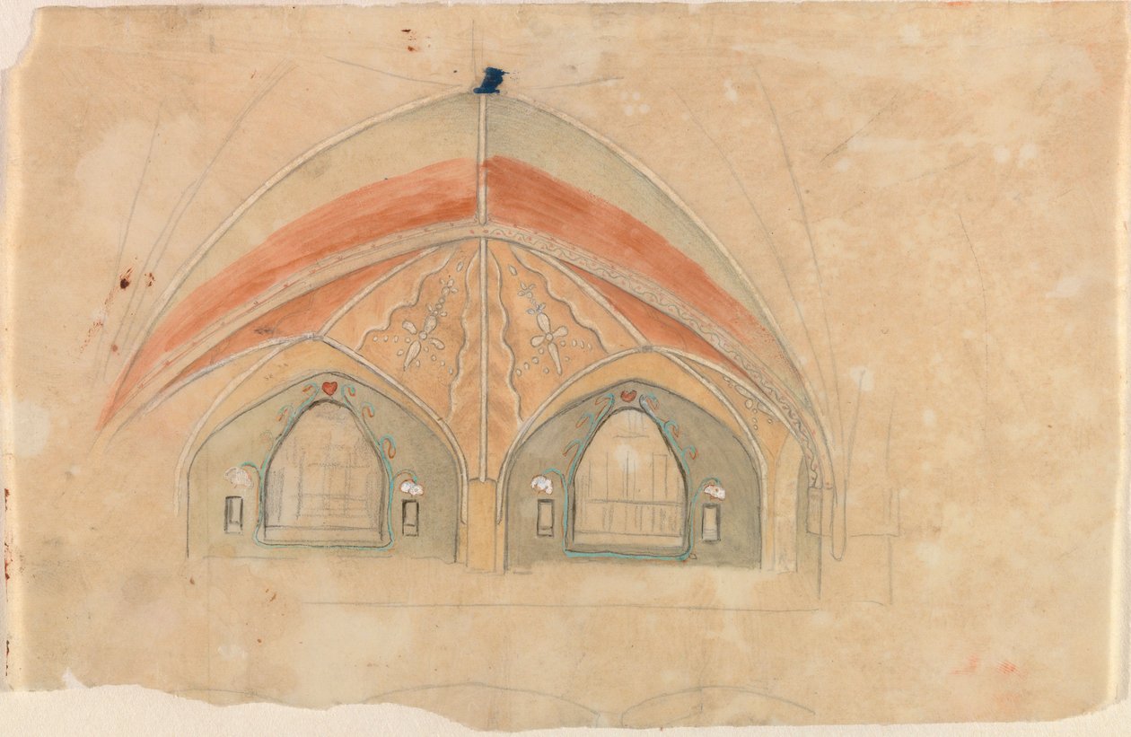 Épeire, esquisse pour la cathédrale de Tampere - Hugo Simberg