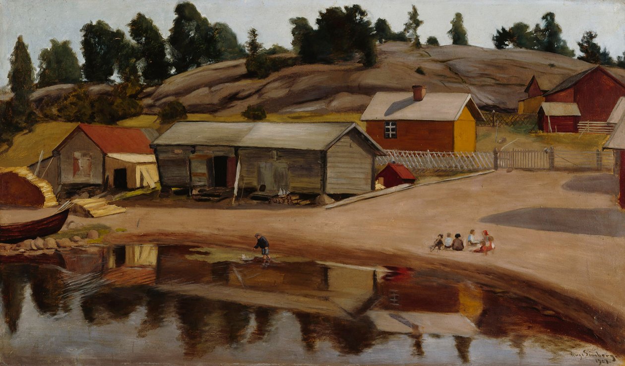 Vue du rivage depuis Koivisto - Hugo Simberg