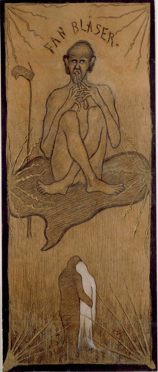 Le diable qui souffle - Hugo Simberg
