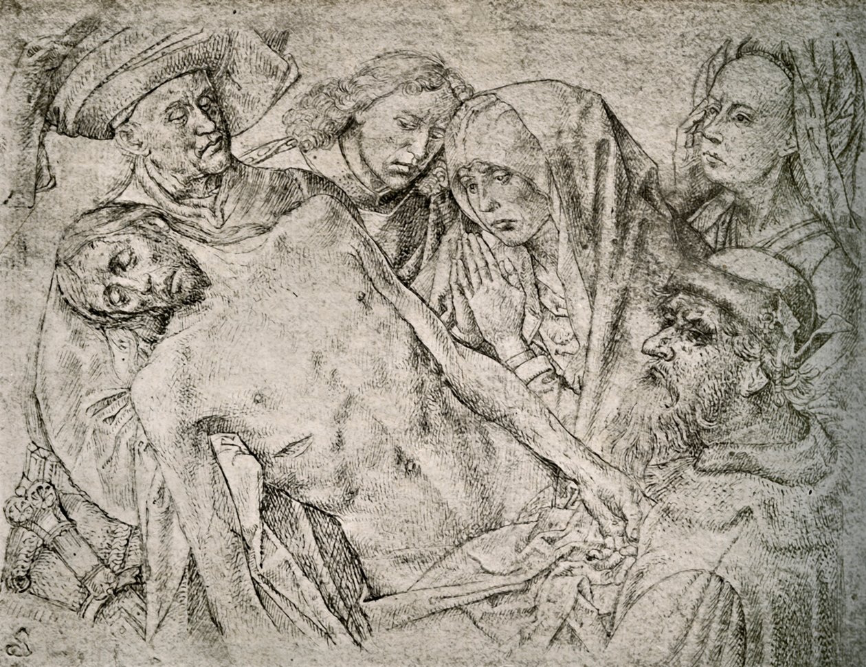 Dessin après la Déposition de la Croix, c1460-1480, 1908 - Hugo van der Goes