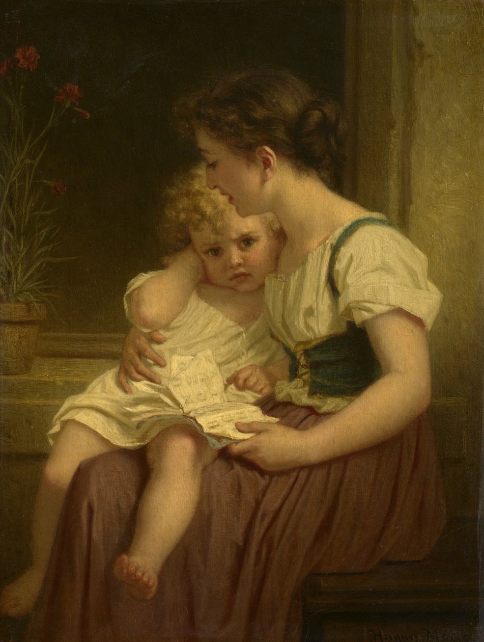 Mère et enfant - Hugues Merle