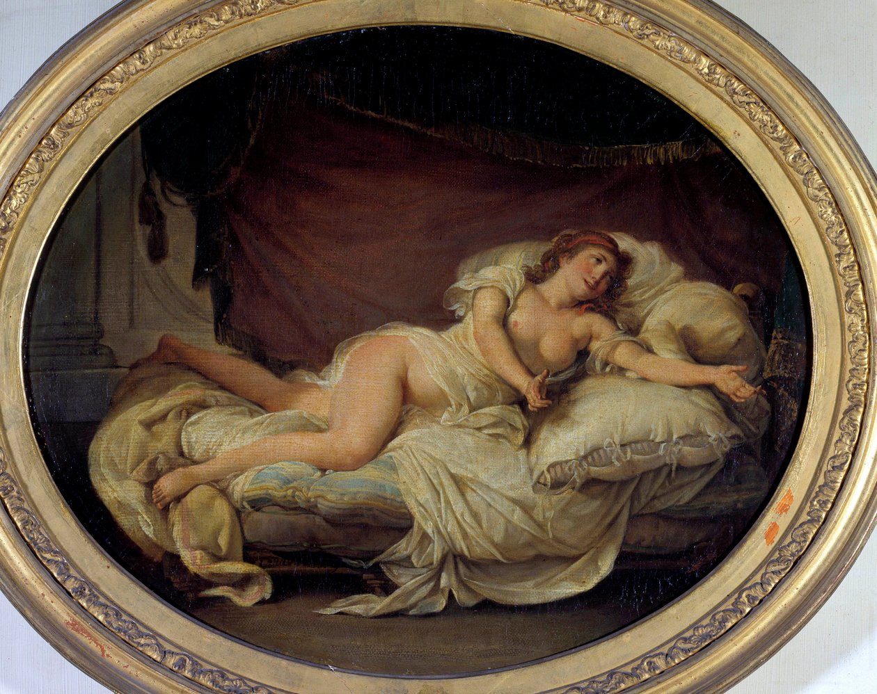 Femme couchée - Hugues Traval