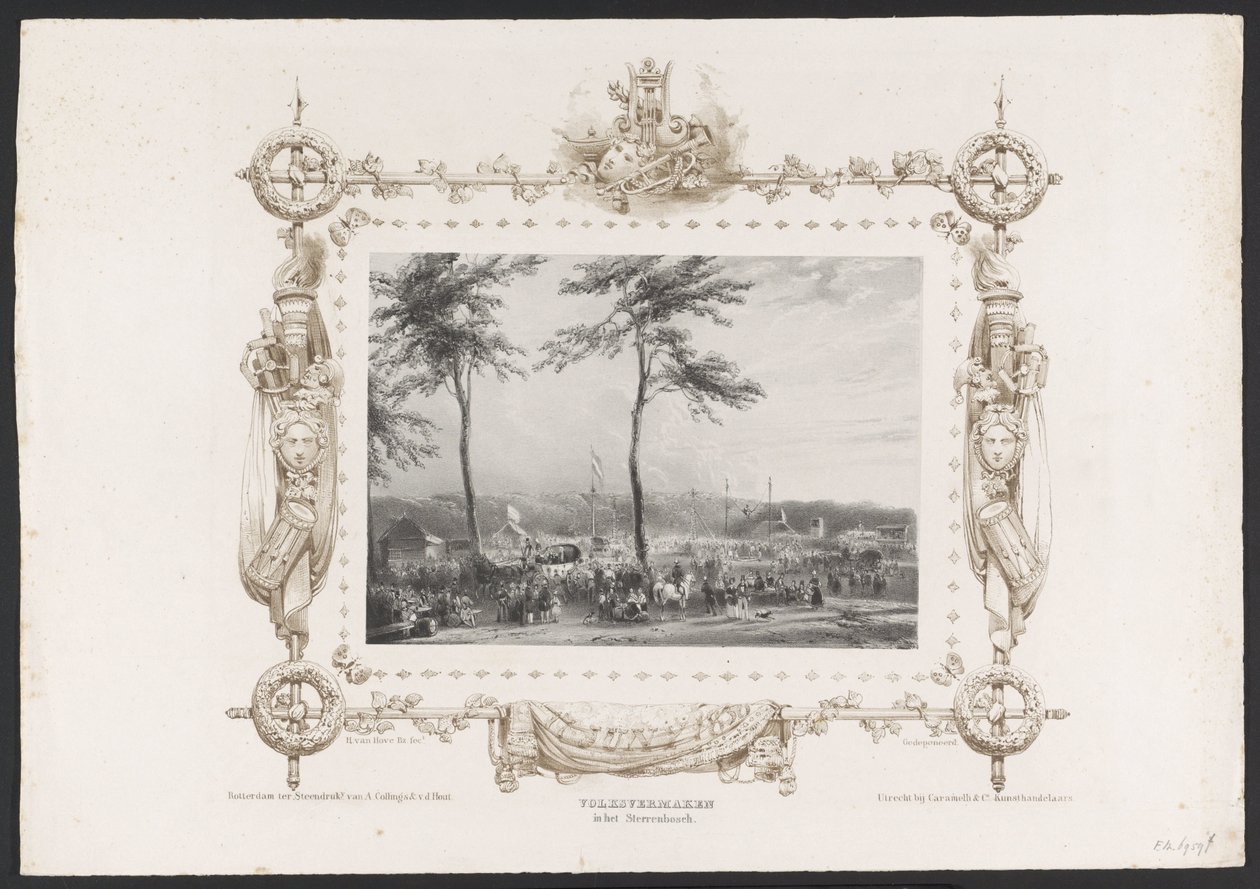 Fête foraine et autres divertissements, 1836 - Huib van Hove Bz