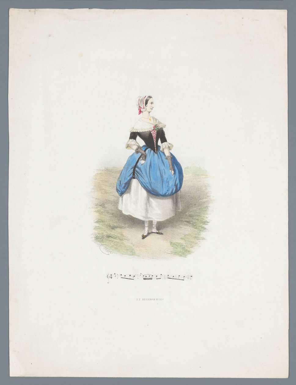 Femme en costume historique - Huib van Hove Bz